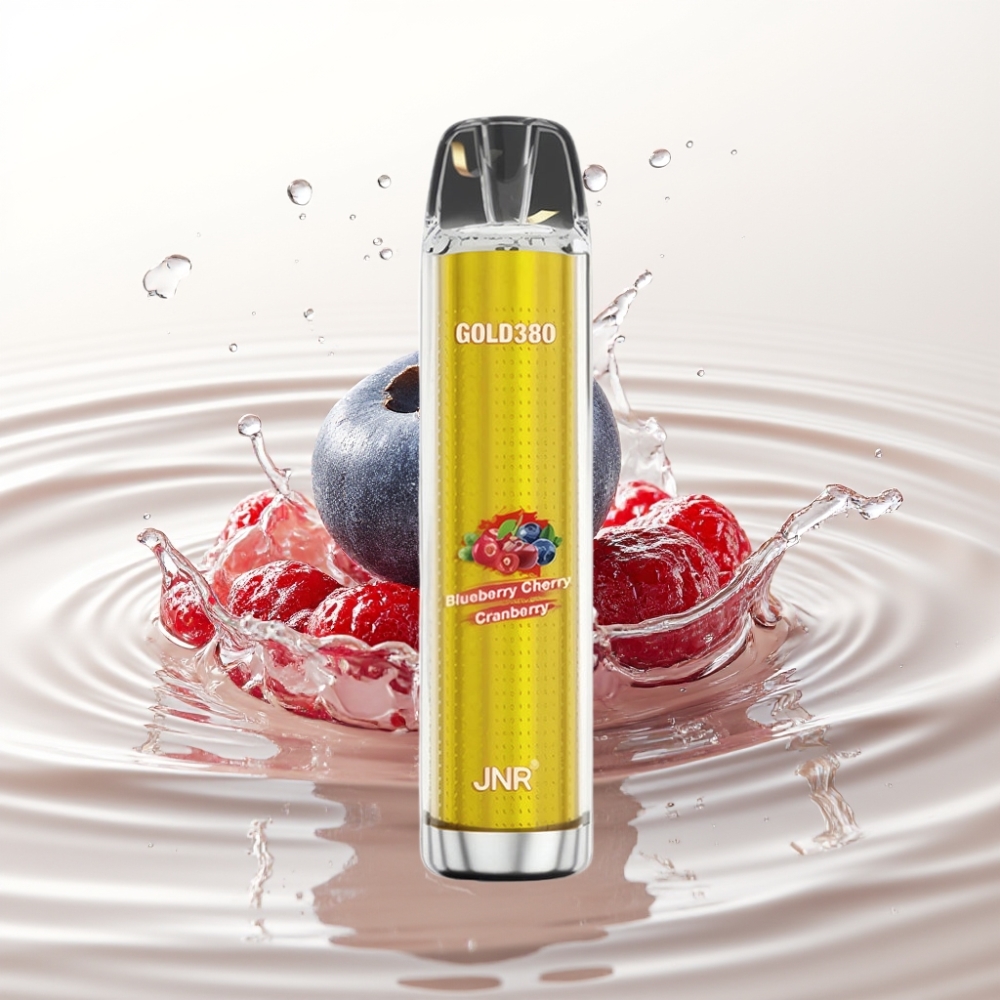 JNR Gold380 6000 Puffs 1500mAh 13ml Blauwe Bes Kers Cranberry