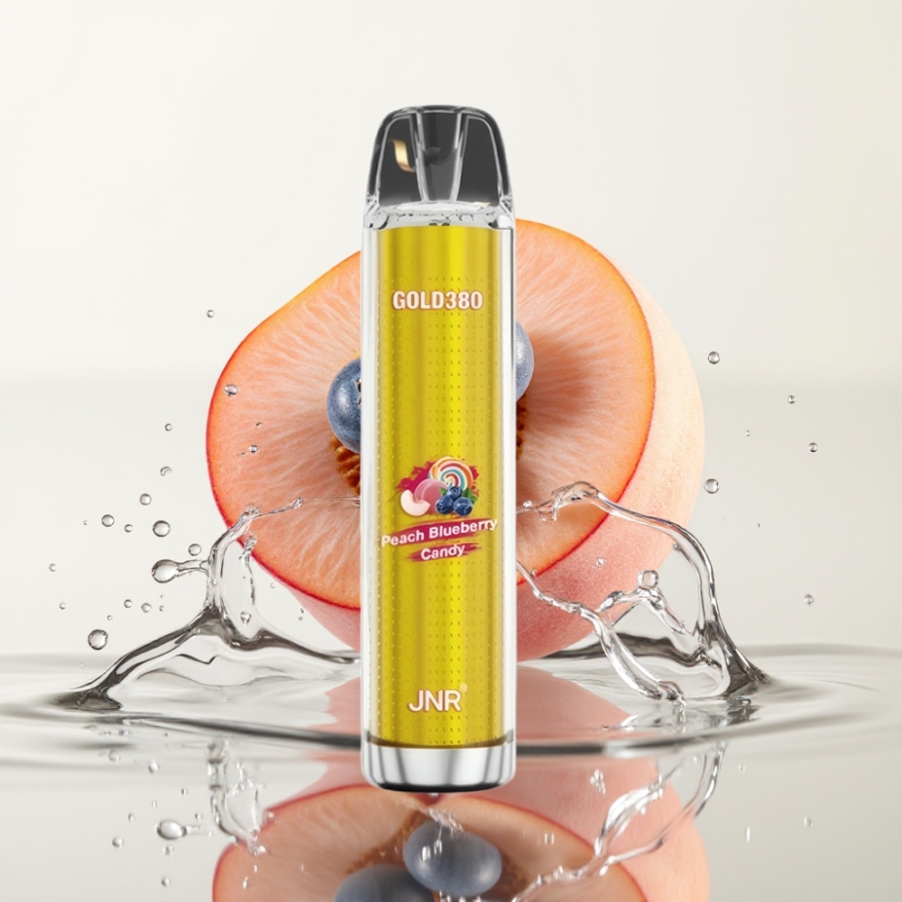 JNR Gold380 6000 Puffs 1500mAh Perzik Blauwe Bes Wegwerp Vape