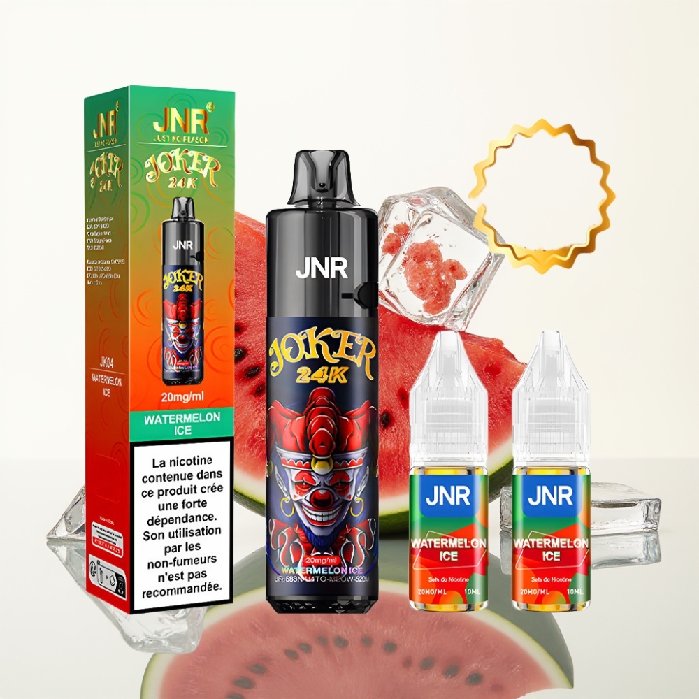 JNR Joker 24K Puffs Refillable Pod 800mAh Watermeloen Ijs Type-C