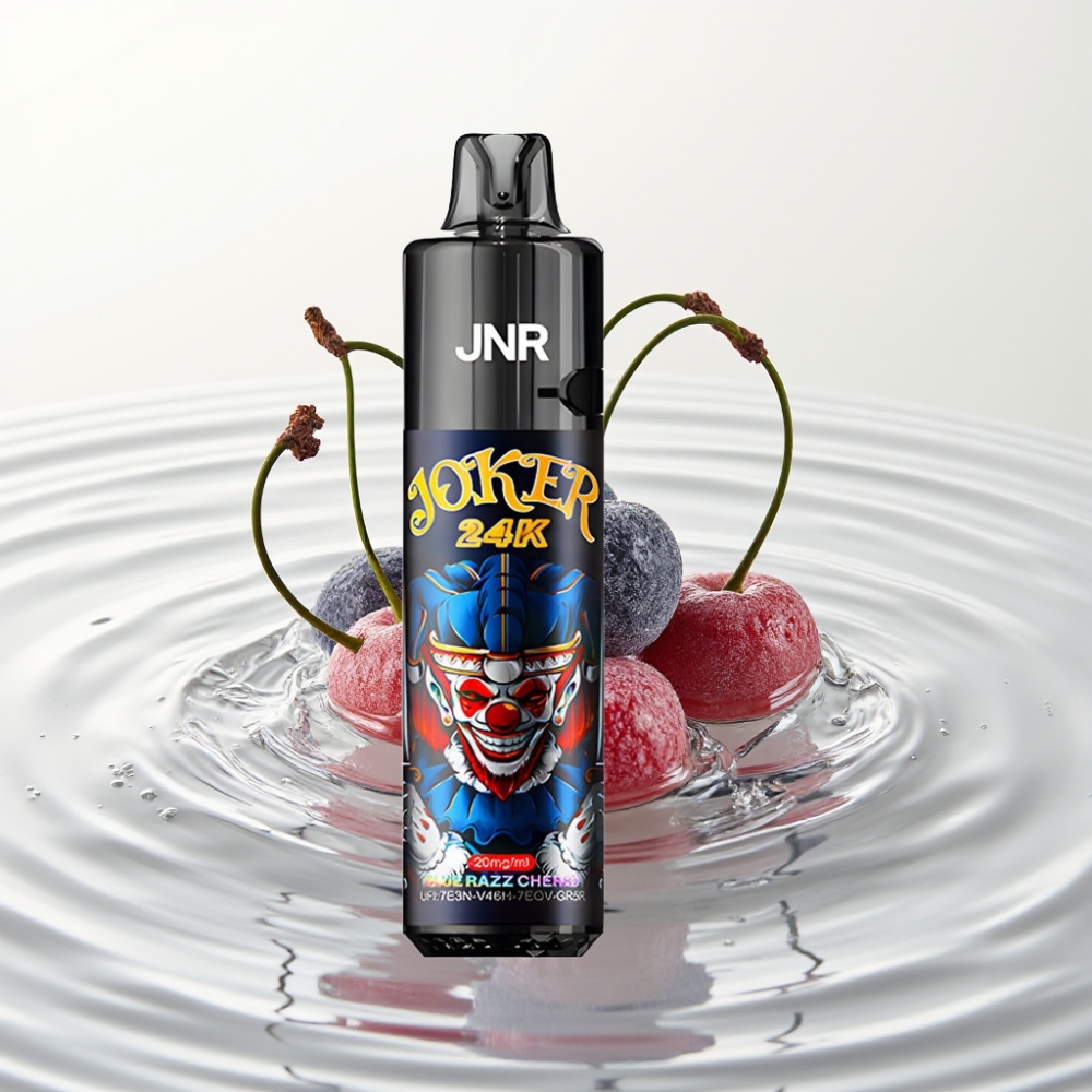 JNR Joker 24K Puffs Refillable Wegwerp Vape Blauwe Framboos Kers 800mAh Type-C