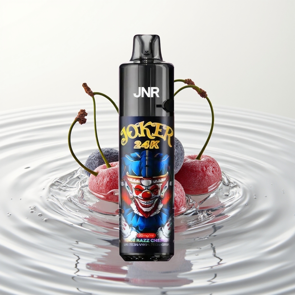 JNR Joker 24K Puffs Refillable Wegwerp Vape Blauwe Framboos Kers 800mAh Type-C