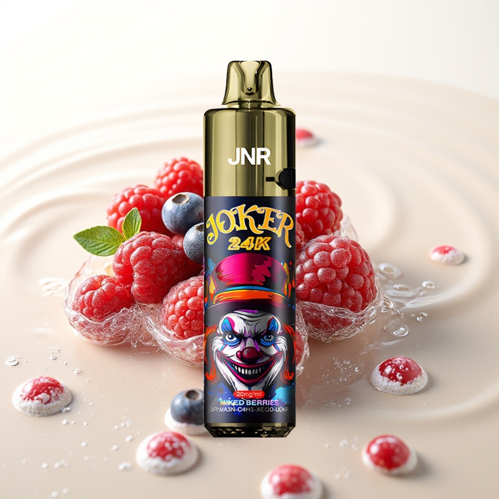 JNR Joker 24K Puffs Refillable Wegwerp Vape Mixed Bessen 800mAh Type-C