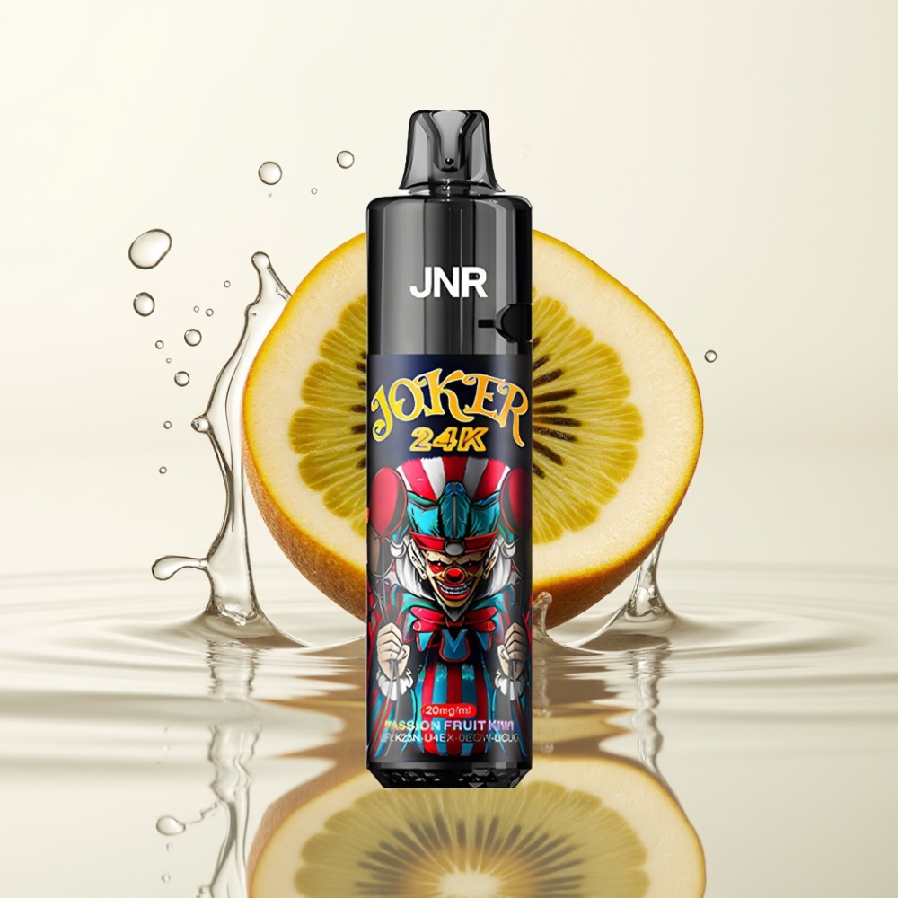 JNR Joker 24K Puffs Refillable Wegwerp Vape Passievrucht Kiwi 2+10ml 800mAh