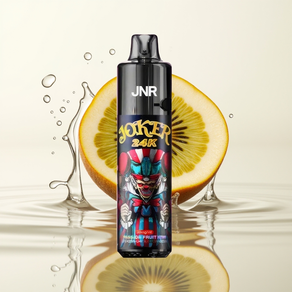 JNR Joker 24K Puffs Refillable Wegwerp Vape Passievrucht Kiwi 2+10ml 800mAh