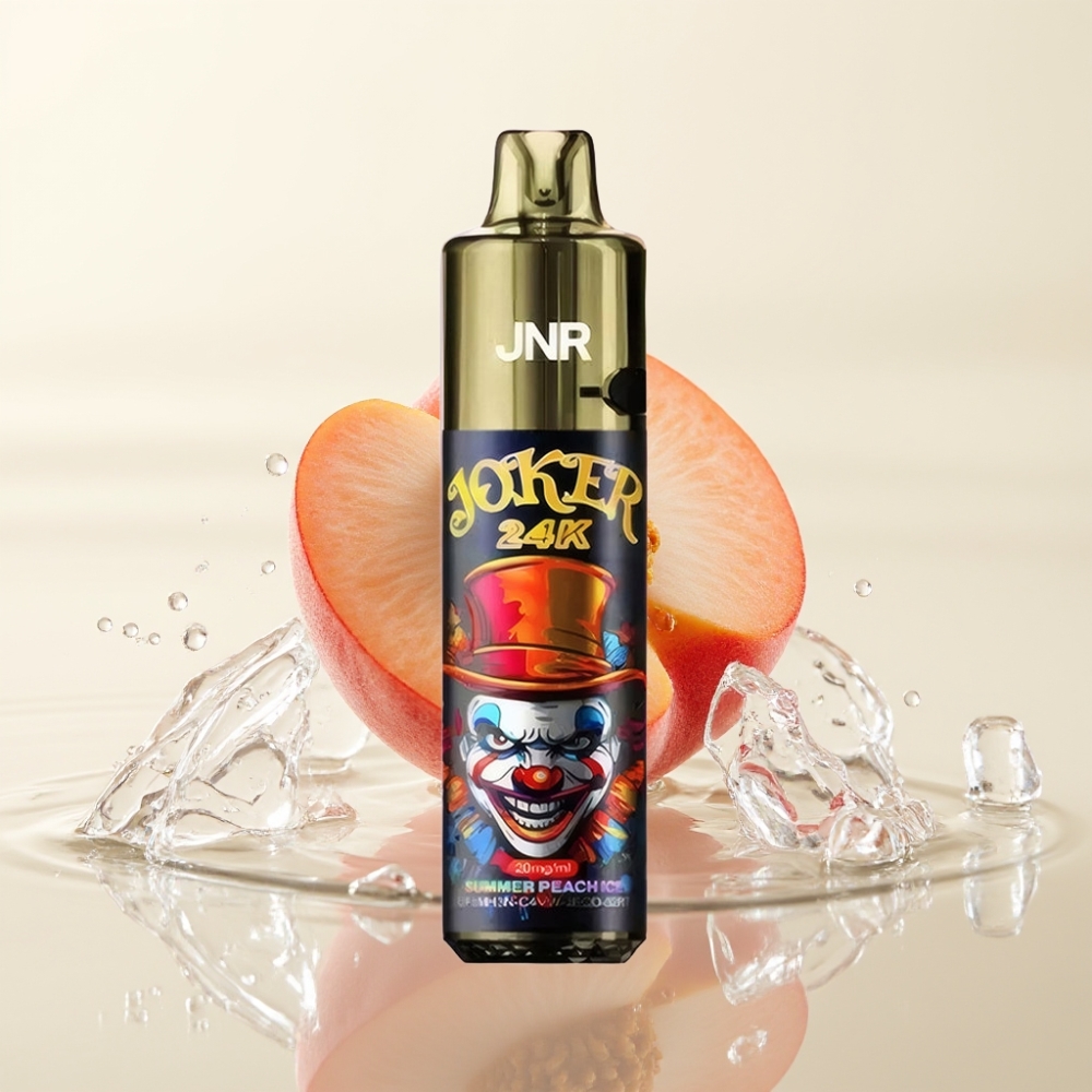 JNR Joker 24K Puffs Refillable Wegwerp Vape Zomerperzik IJs 800mAh Type-C