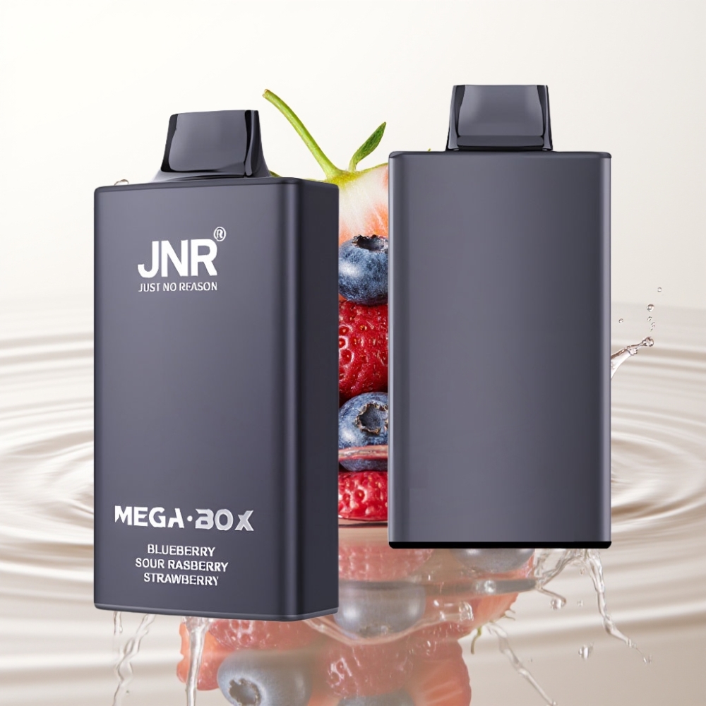 JNR Mega Box 25000 Puffs Dual Mesh 30ml Blauwe Bes Zure Framboos Aardbei