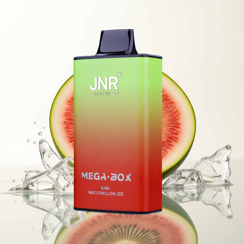 JNR Mega Box 25000 Puffs Wegwerp Vape 30ml Kiwi Watermelon Ice Dual Mesh Coil Type-C