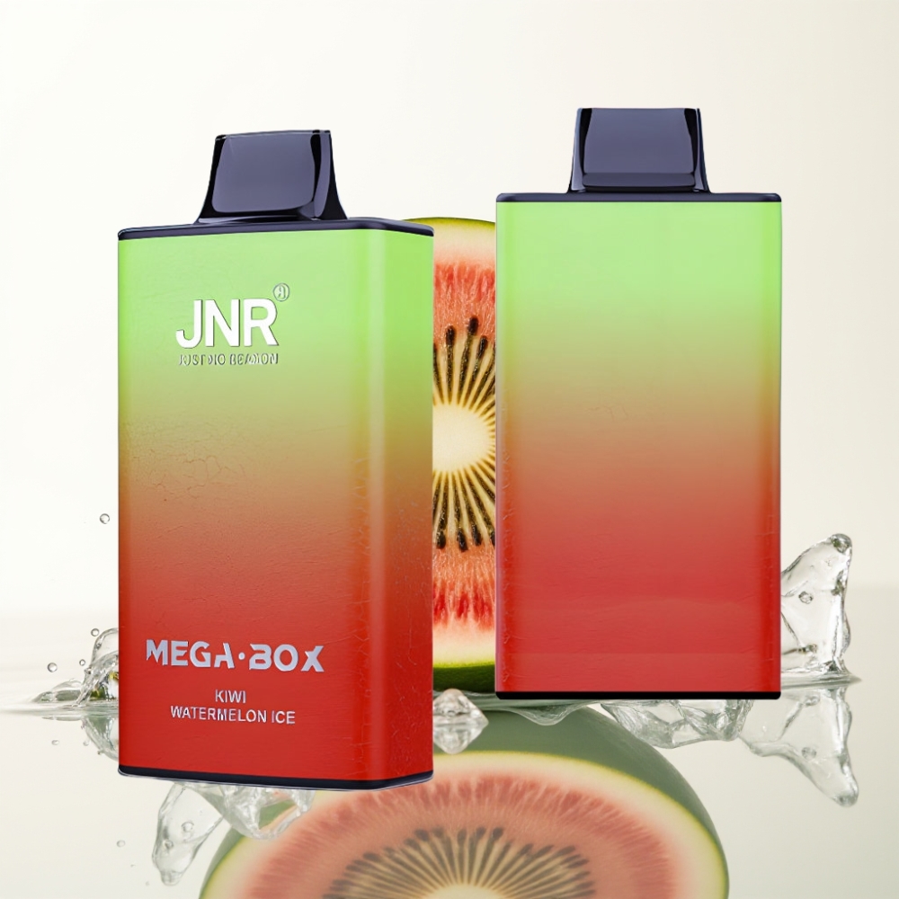 JNR Mega Box 25000 Puffs Wegwerp Vape 30ml Kiwi Watermelon Ice Dual Mesh Coil Type-C