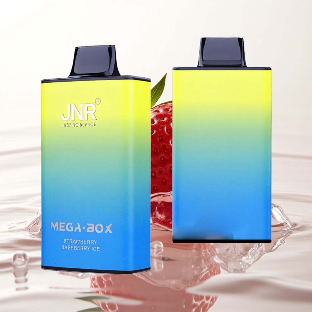 JNR Mega Box 25000 Puffs Wegwerp Vape Aardbei Framboos IJs – 30ml, 850mAh, Dual Mesh
