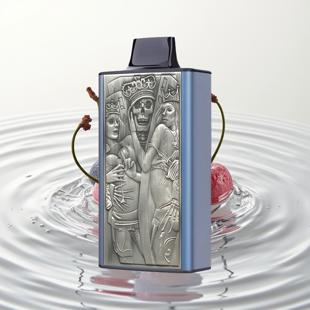 JNR Mega Box 25000 Puffs Wegwerp Vape Blauwe Framboos Kers – 30ml, 850mAh, Dual Mesh Coil