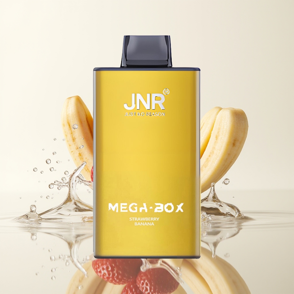 JNR Mega Box 25000 Puffs Wegwerp Vape Strawberry Banana 30ml 850mAh Dual Mesh