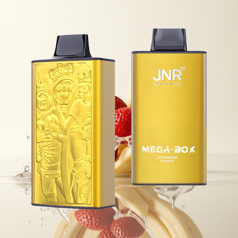 JNR Mega Box 25000 Puffs Wegwerp Vape Strawberry Banana 30ml 850mAh Dual Mesh