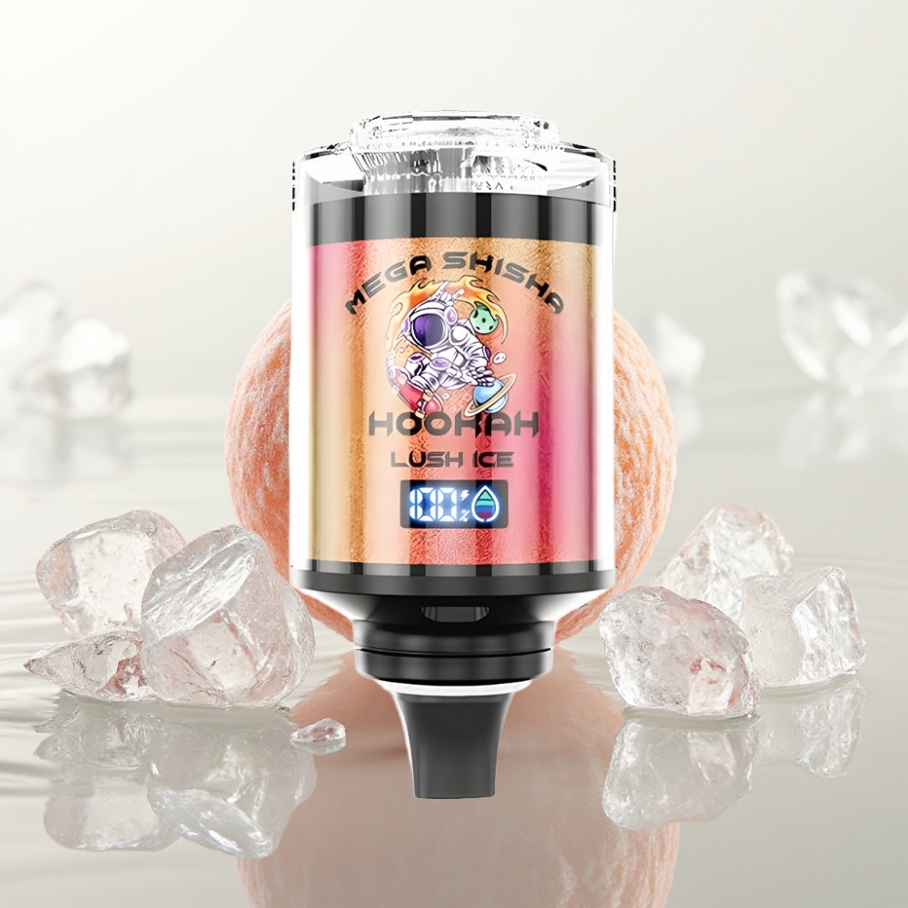 JNR Mega Shisha Hookah 100K 60ml 2200mAh Type-C Lush IJs Desktop