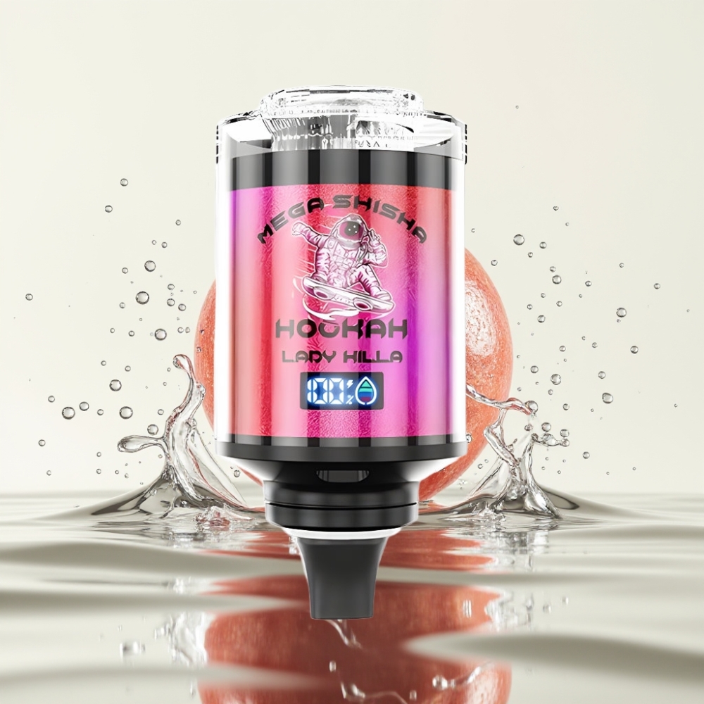 JNR Mega Shisha Hookah 100K Desktop Compatibility 60ml 2200mAh Lady Killa