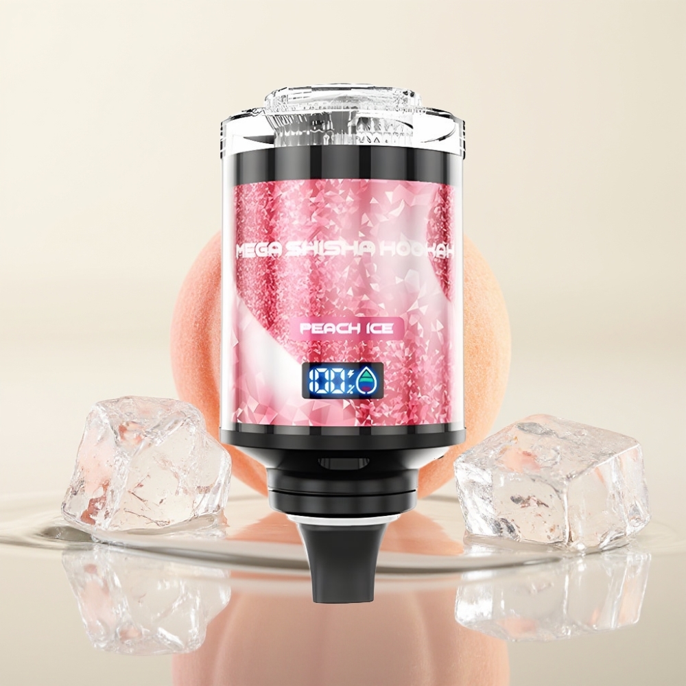 JNR Mega Shisha Hookah 100K Desktop Compatibility Peach Ice 60ml 2200mAh Type-C
