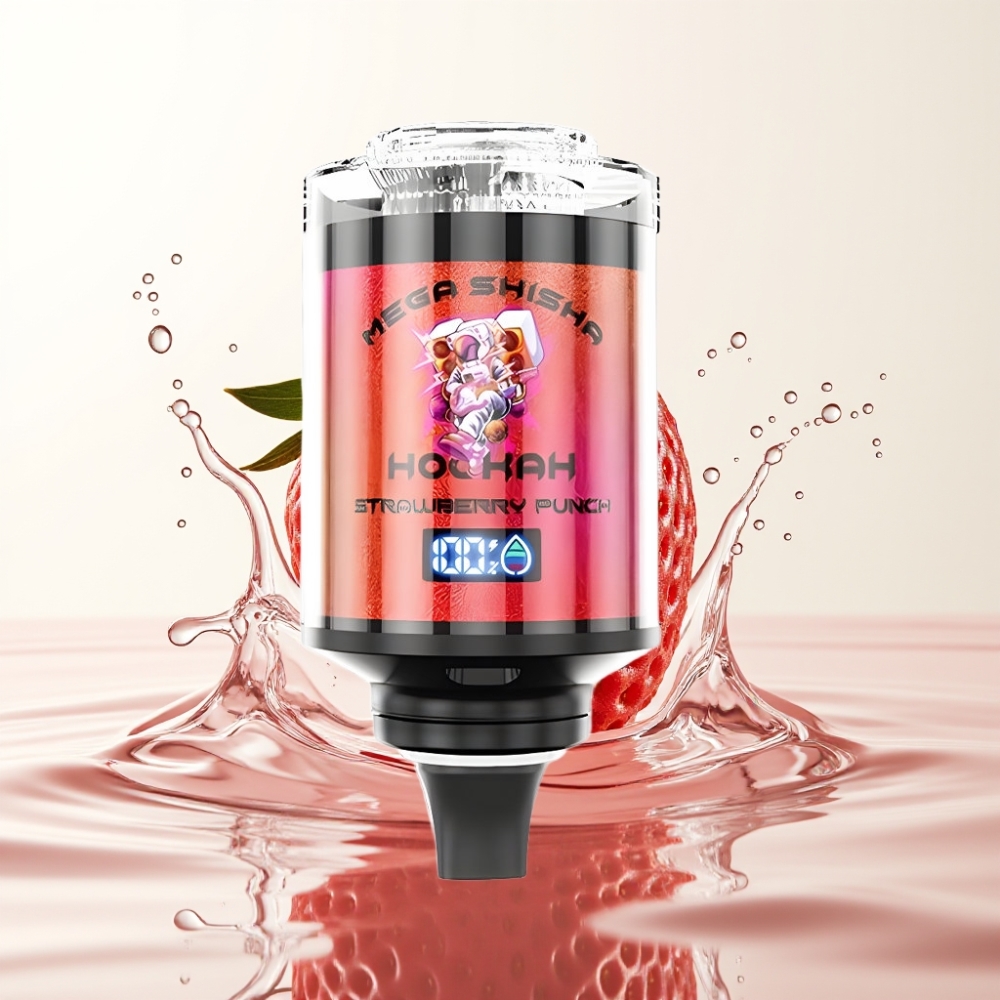 JNR Mega Shisha Hookah 100K Desktop Type-C 60ml Aardbei Punch