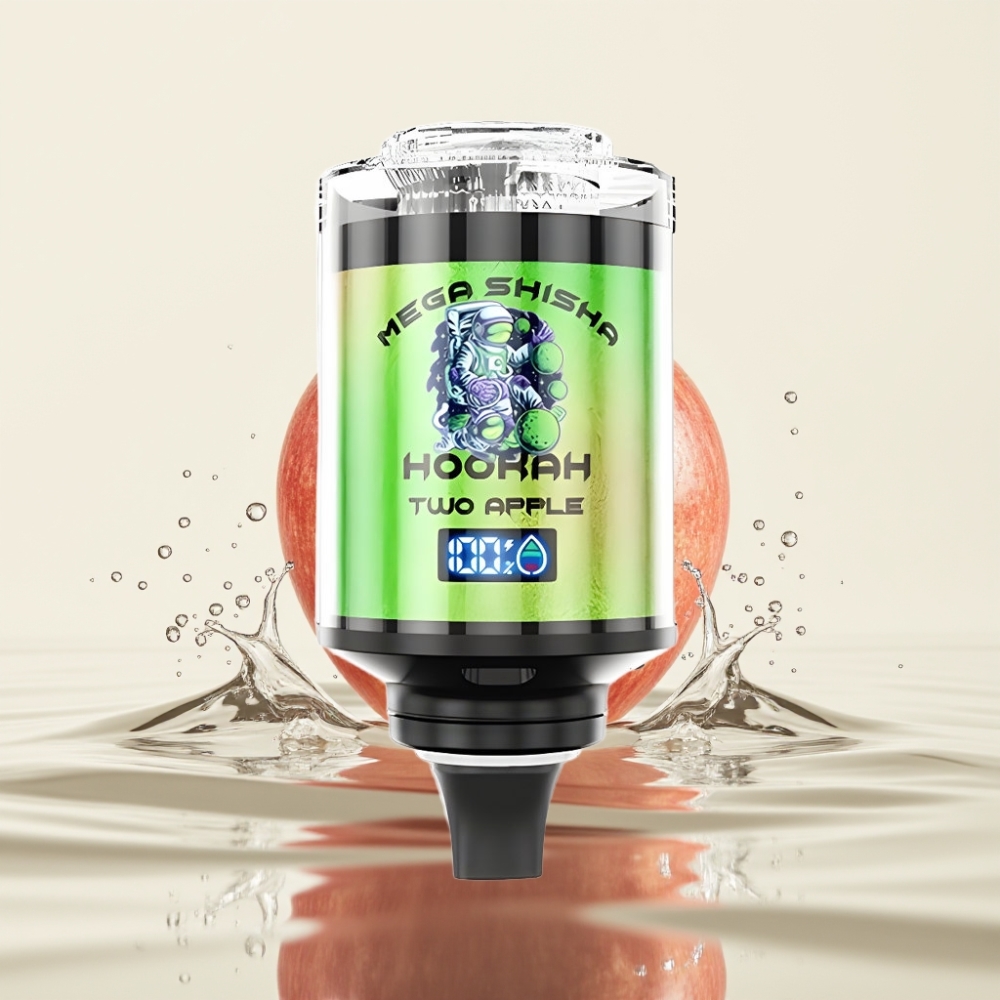 JNR Mega Shisha Hookah 100K Two Apple 60ml 2200mAh Type-C Smart Screen Adjustable Airflow