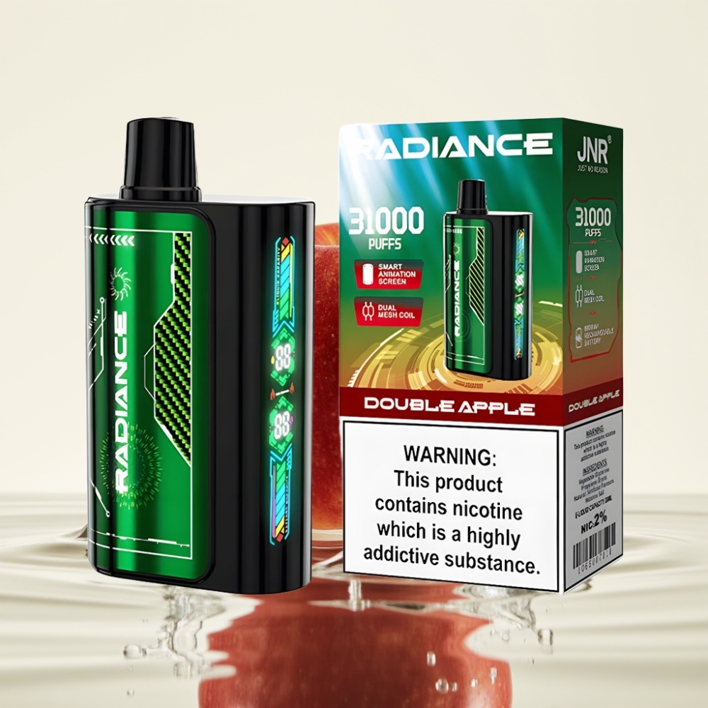 JNR Radiance 31000 Puffs 28ml Dual Mesh DOUBLE APPLE Wegwerp Vape