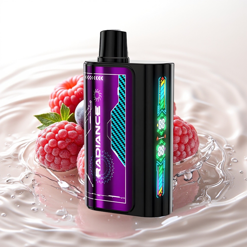 JNR Radiance 31000 Puffs 28ml Smart Screen Dual Mesh Blauwe Bes Zure Framboos