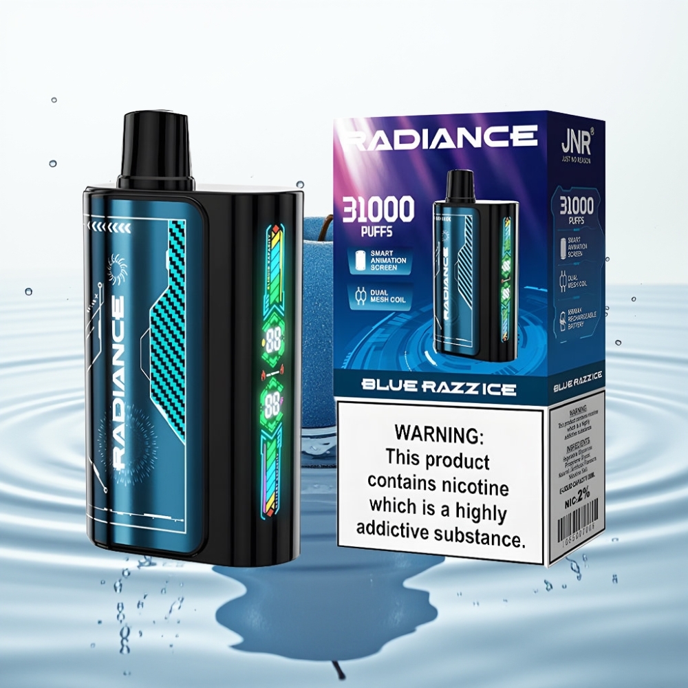 JNR Radiance 31000 Puffs Dual Mesh 28ml BLUE RAZZ ICE Wegwerp Vape