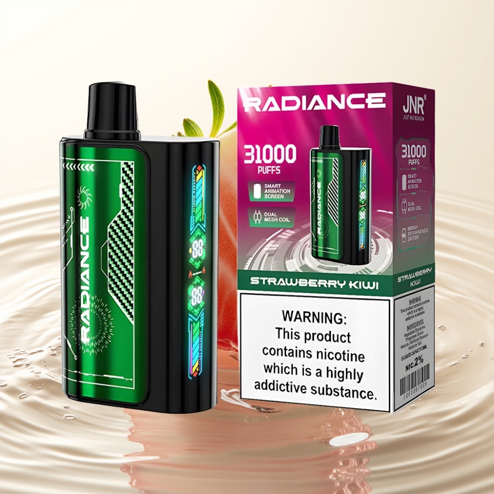 JNR Radiance 31000 Puffs Dual Mesh 950mAh Type-C Aardbei Kiwi