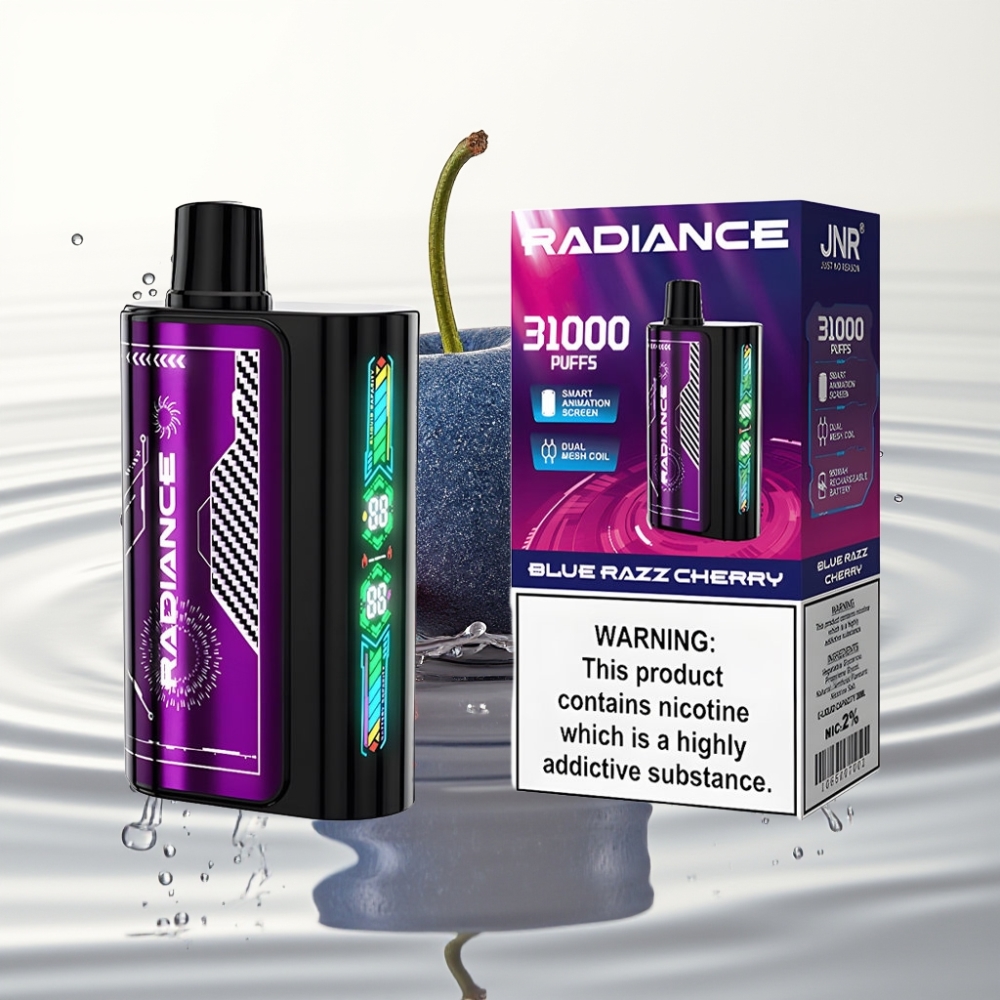 JNR Radiance 31000 Puffs Dual Mesh BLUE RAZZ CHERRY Type-C 950mAh