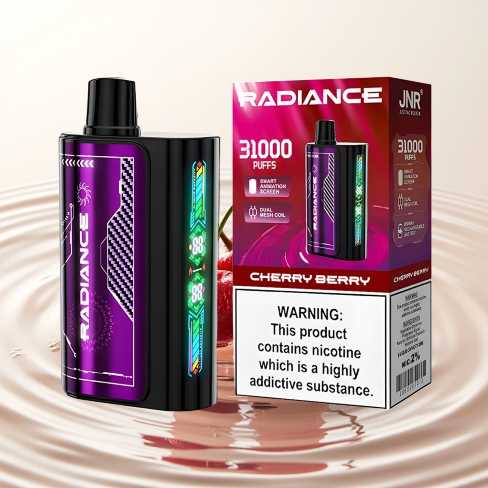 JNR Radiance 31000 Puffs Dual Mesh Cherry Bes Wegwerp Vape