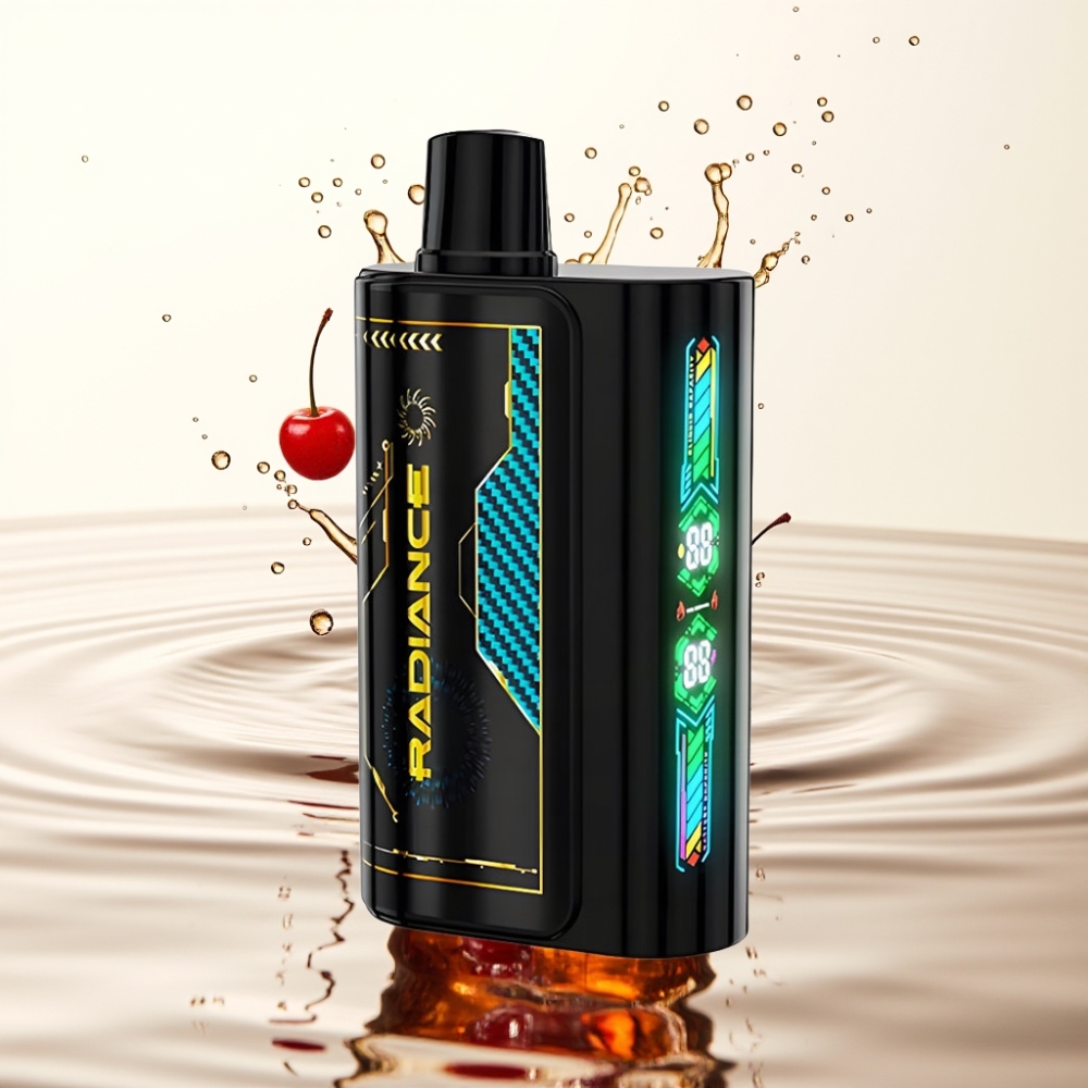JNR Radiance 31000 Puffs Wegwerp Vape Smart Animation Screen Dual Mesh Coil Fizzy Kers Cola