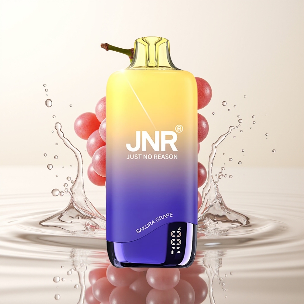 JNR Rainbow 10500 Puffs Wegwerp Vape Sakura Druif met 18ml Tank & 600mAh Batterij