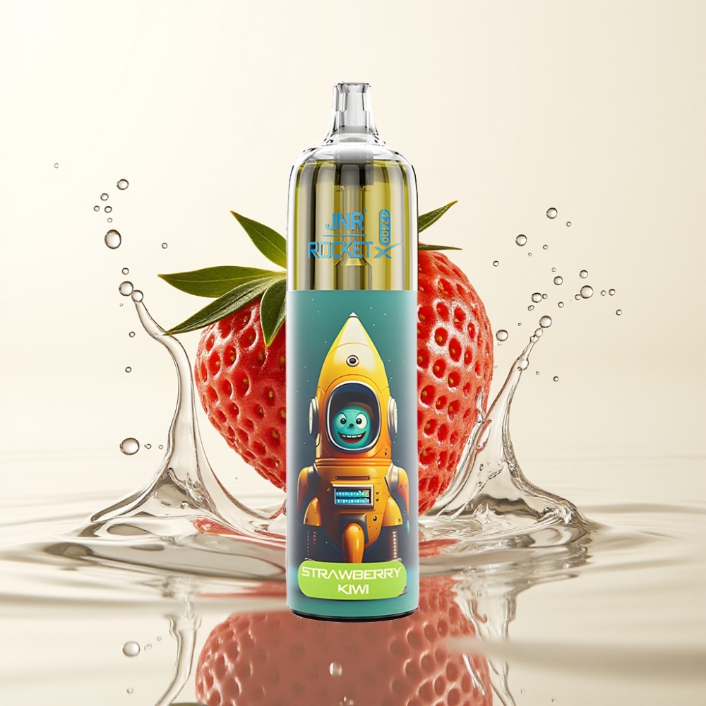 JNR Rocket-X 12400 Puffs Wegwerp Vape Aardbei Kiwi Met RGB Verlichting & Type-C Opladen