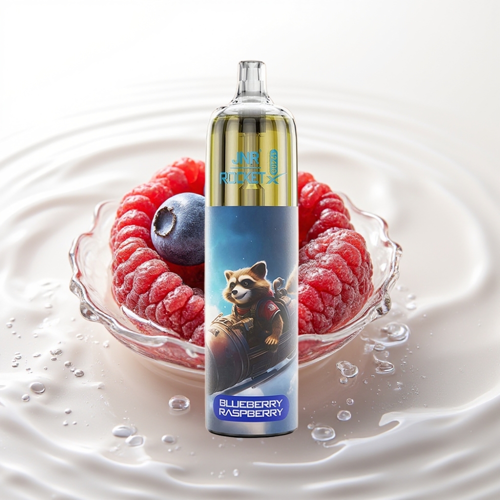 JNR Rocket-X 12400 Puffs Wegwerp Vape Blauwe Bes Framboos met RGB Licht & Type-C Opladen