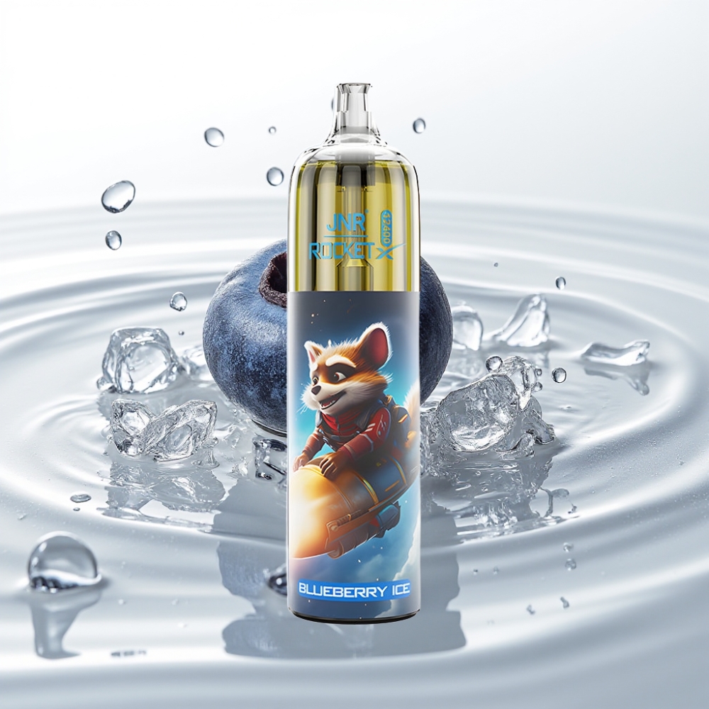 JNR Rocket-X 12400 Puffs Wegwerp Vape Blauwe Bes Ijs met RGB Lights & Adjustable Airflow