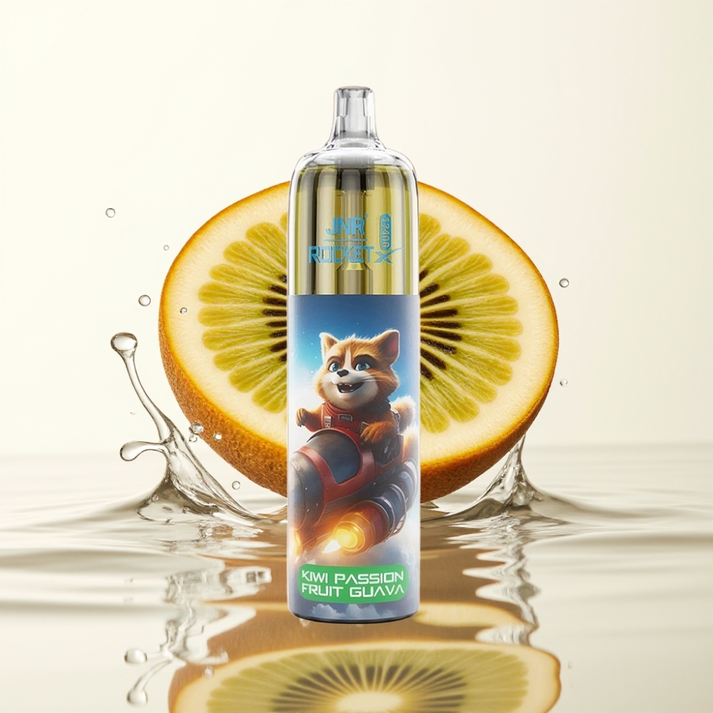 JNR Rocket-X 12400 Puffs Wegwerp Vape Kiwi Passievrucht Guava RGB Type-C 25ml