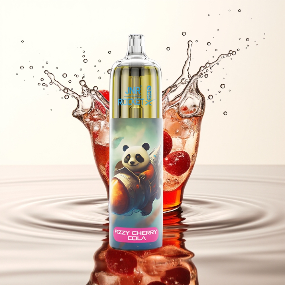 JNR Rocket-X 12400 Puffs Wegwerp Vape Met Aanpasbare Luchtstroom & RGB-verlichting – Frisse Kersen Cola