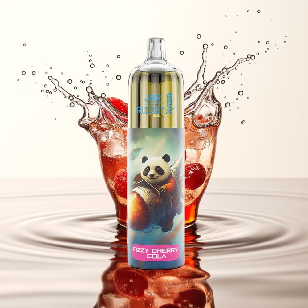 JNR Rocket-X 12400 Puffs Wegwerp Vape Met Aanpasbare Luchtstroom & RGB-verlichting – Frisse Kersen Cola