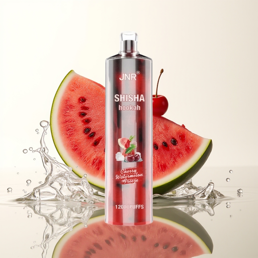 JNR Shisha Hookah 12000 Puffs 24ml 0%/2% Cherry Watermelon Freeze Type-C