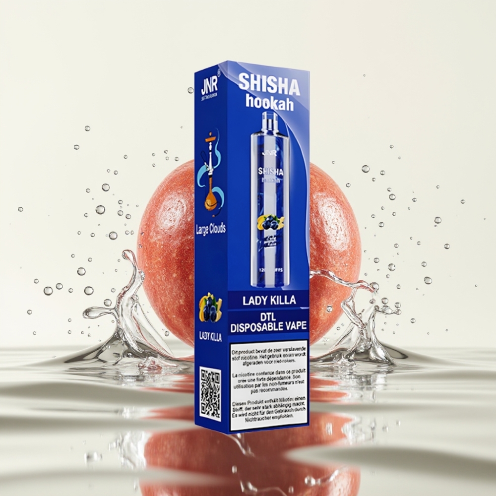 JNR Shisha Hookah 12000 Puffs 24ml 2% Lady Killa Wegwerp Vape