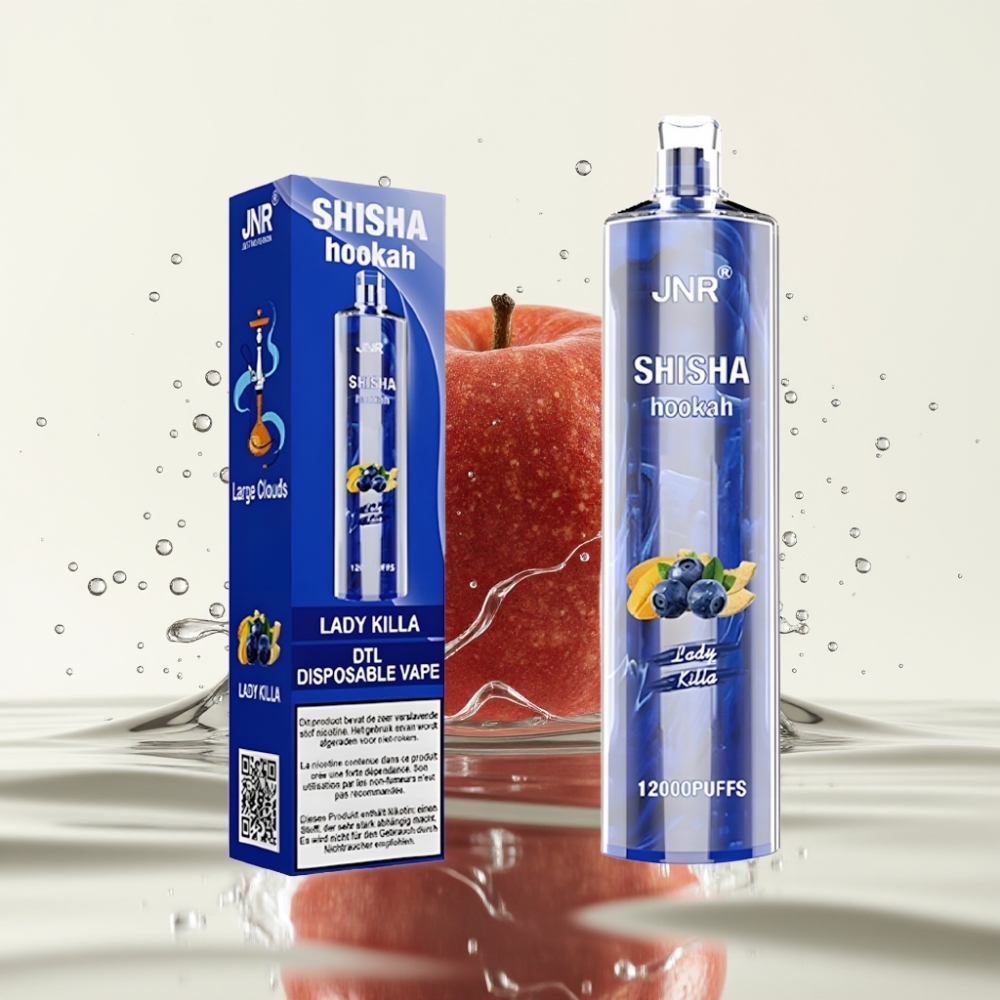 JNR Shisha Hookah 12000 Puffs 24ml 2% Lady Killa Wegwerp Vape