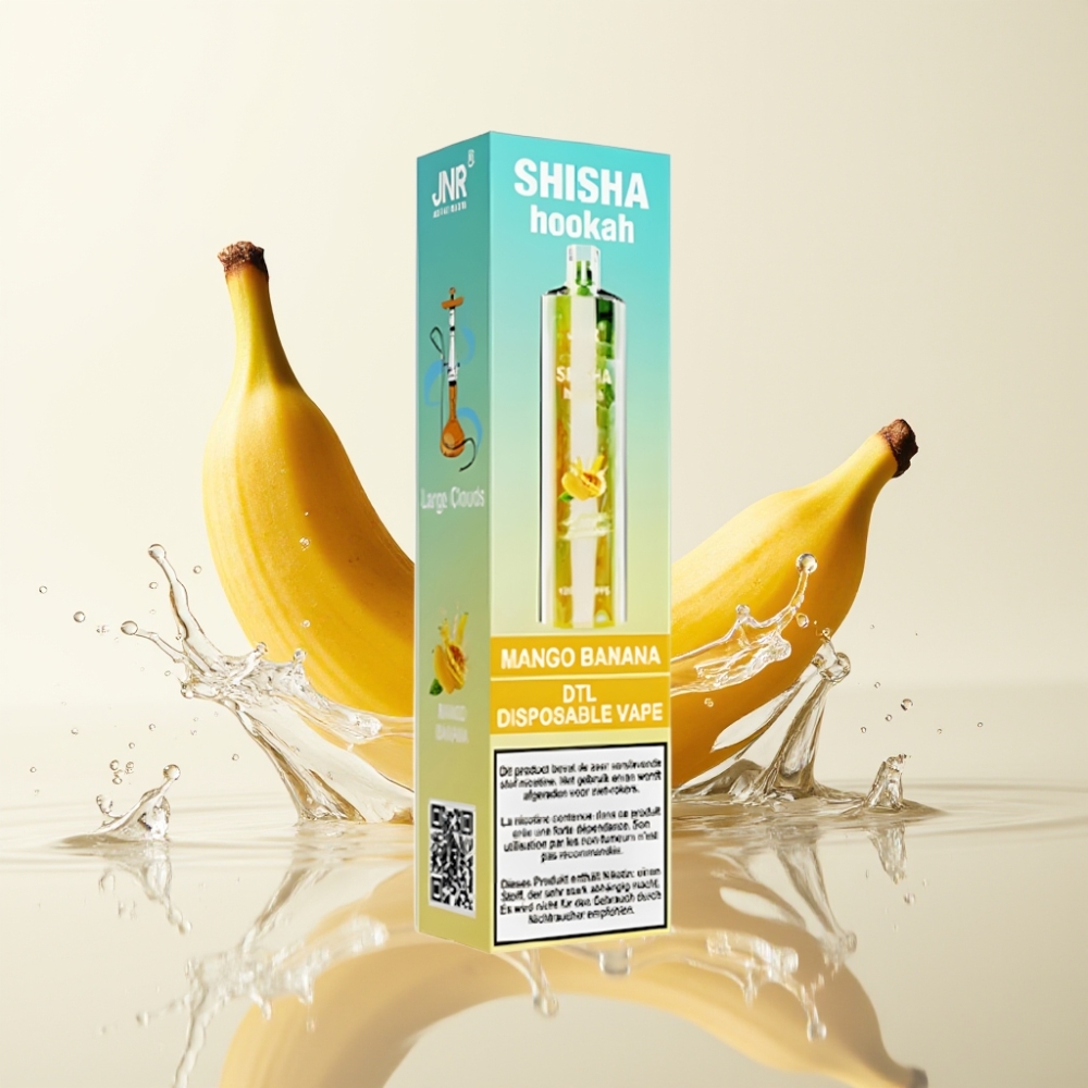 JNR Shisha Hookah 12000 Puffs 24ml Mango Banaan Type-C 750mAh