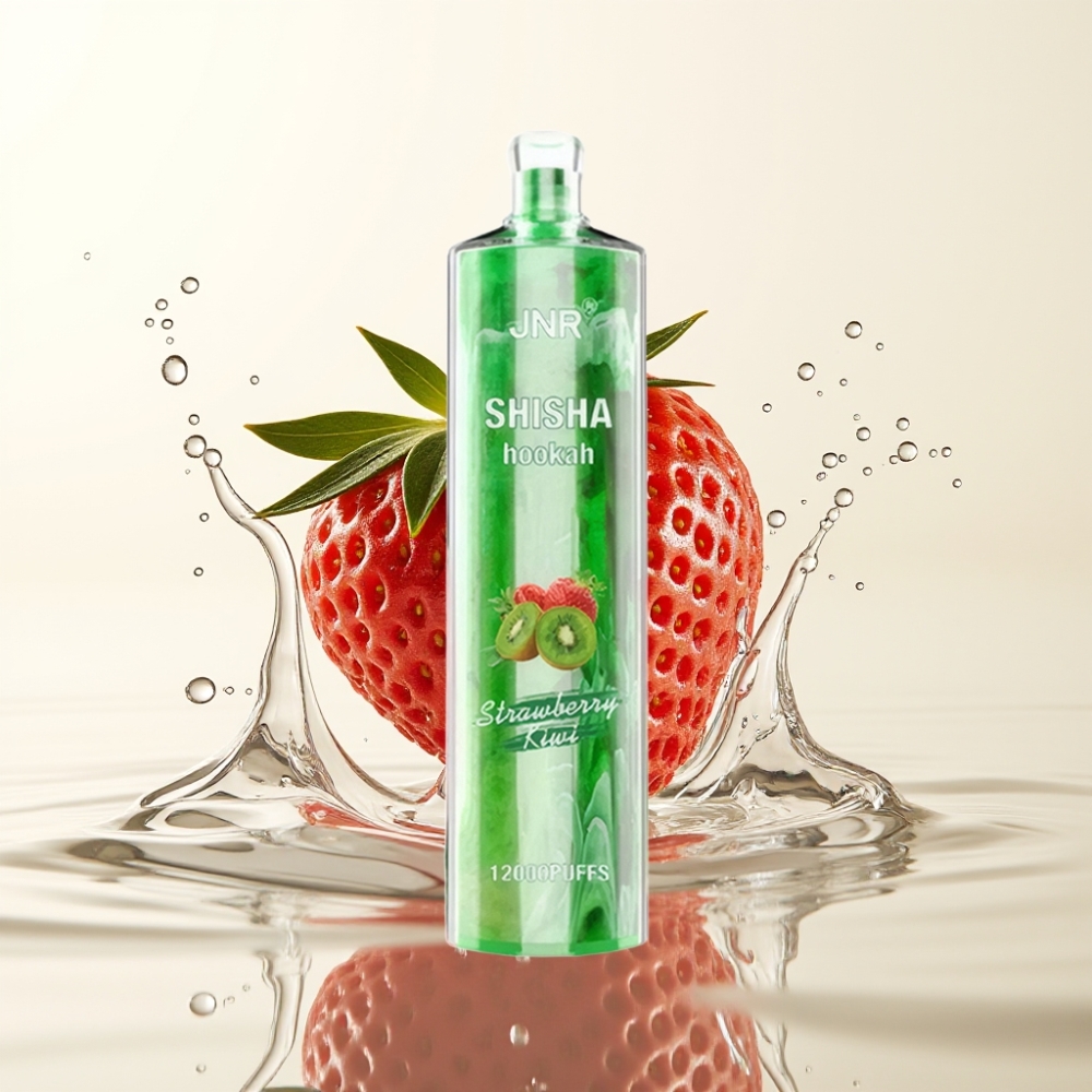 JNR Shisha Hookah 12000 Puffs 24ml Strawberry Kiwi 0.6 Ohm Mesh