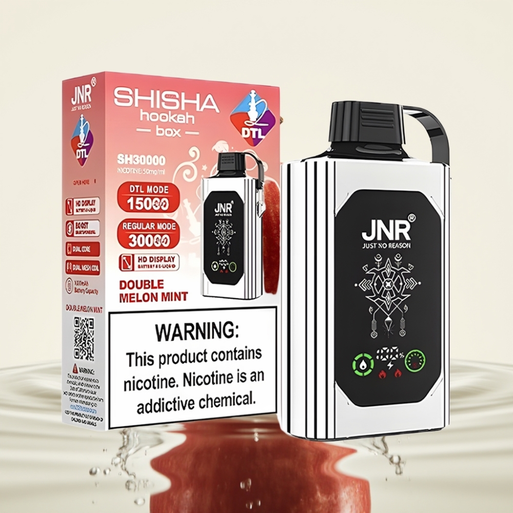 JNR Shisha Hookah Box 20500 Puffs HD Display 1000mAh 25ml Type-C Double Apple