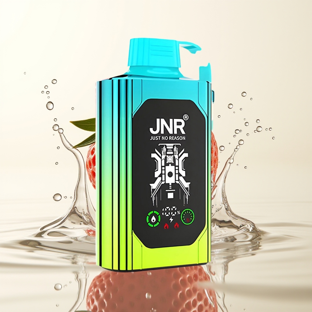 JNR Shisha Hookah Box 20500 Puffs HD Display 25ml Aardbei Kiwi Type-C Dual Mesh