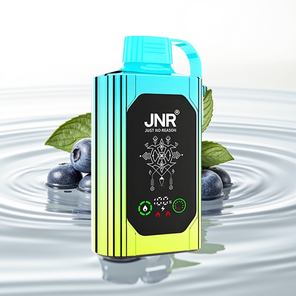 JNR Shisha Hookah Box 20500 Puffs HD Display 25ml Blueberry Mint Type-C