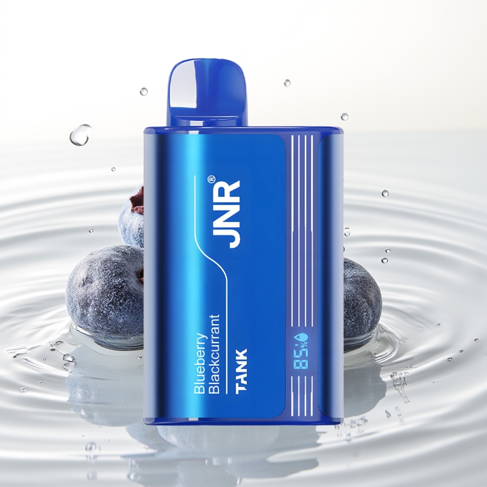 JNR Tank 10000 Puffs Wegwerp Vape Blauwe Bes Zwarte Bes met Digitaal Display & Dual Mesh Coil