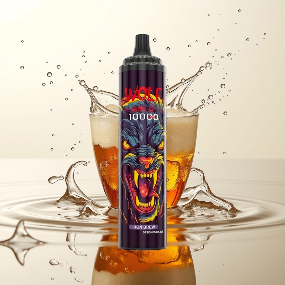JNR Wolf Niplo 10000 Puffs 20ml IJzeren Drank Type-C Opladen