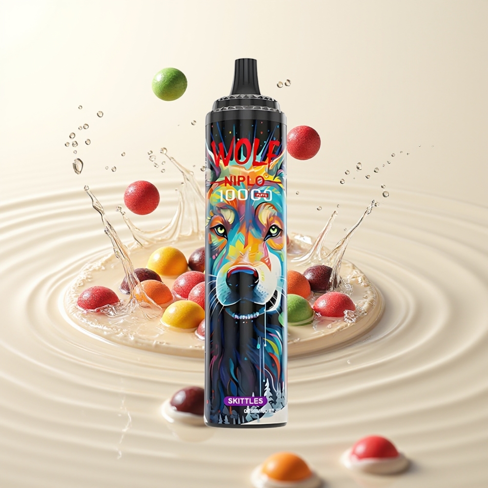 JNR Wolf Niplo 10000 Puffs 20ml Skittles Type-C Fast Charging
