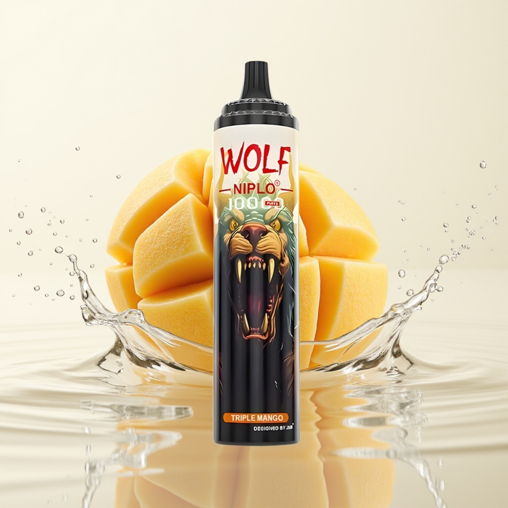 JNR Wolf Niplo 10000 Puffs 20ml Triple Mango Type-C Mesh 1.0 Ohm