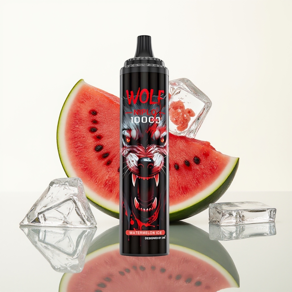 JNR Wolf Niplo 10000 Puffs 20ml Watermeloen Ijs Type-C Opladen