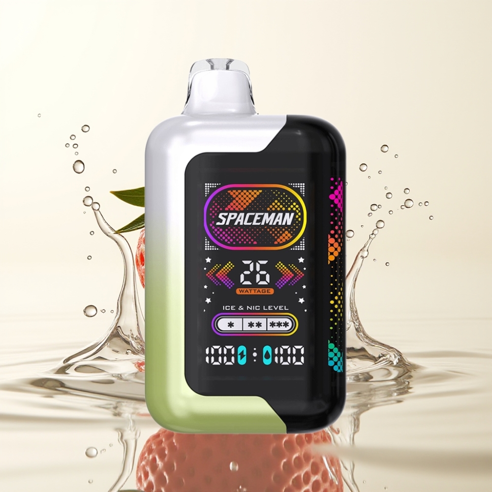 SMOK SPACEMAN SP40000 0% Nicotine 20ml Aardbei-Kiwi 1000mAh LED Scherm
