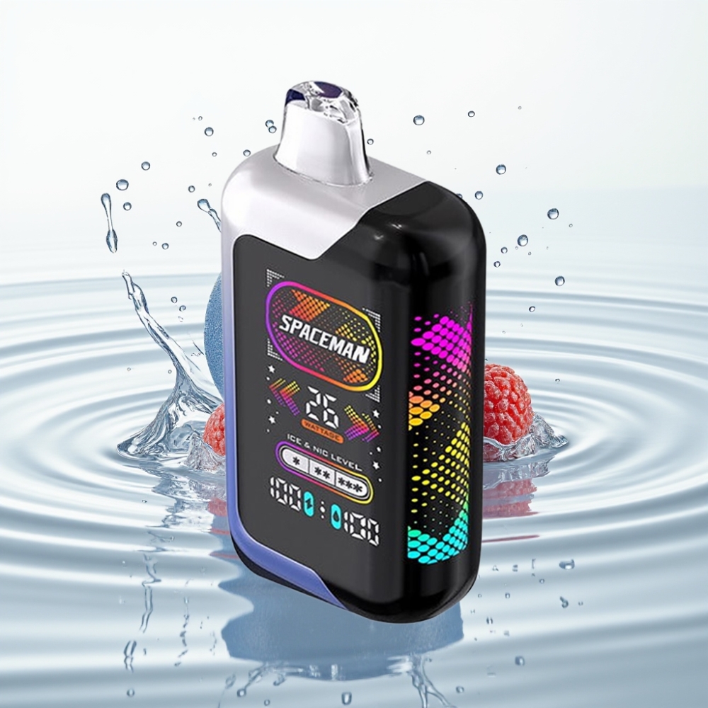 SMOK SPACEMAN SP40000 40000 Puffs 0% Nicotine Blauwe Framboos IJs 20ml 1000mAh